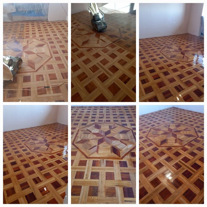 Шлифовка пол паркет