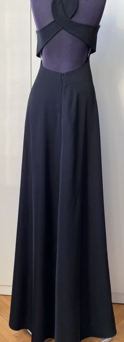 Официална дълга рокля Hrisima XS черно бяла