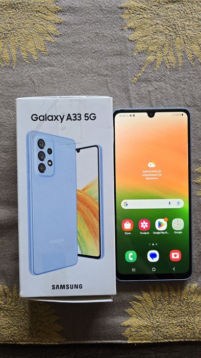 Samsung Galaxy A33 5G 128GB/6GB Awesome Blue – Перфектен
