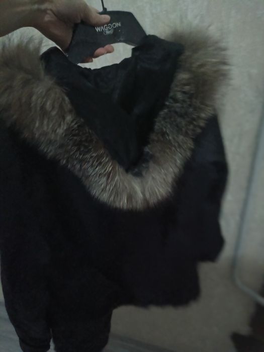 Чернабурка капюшон на подкладе