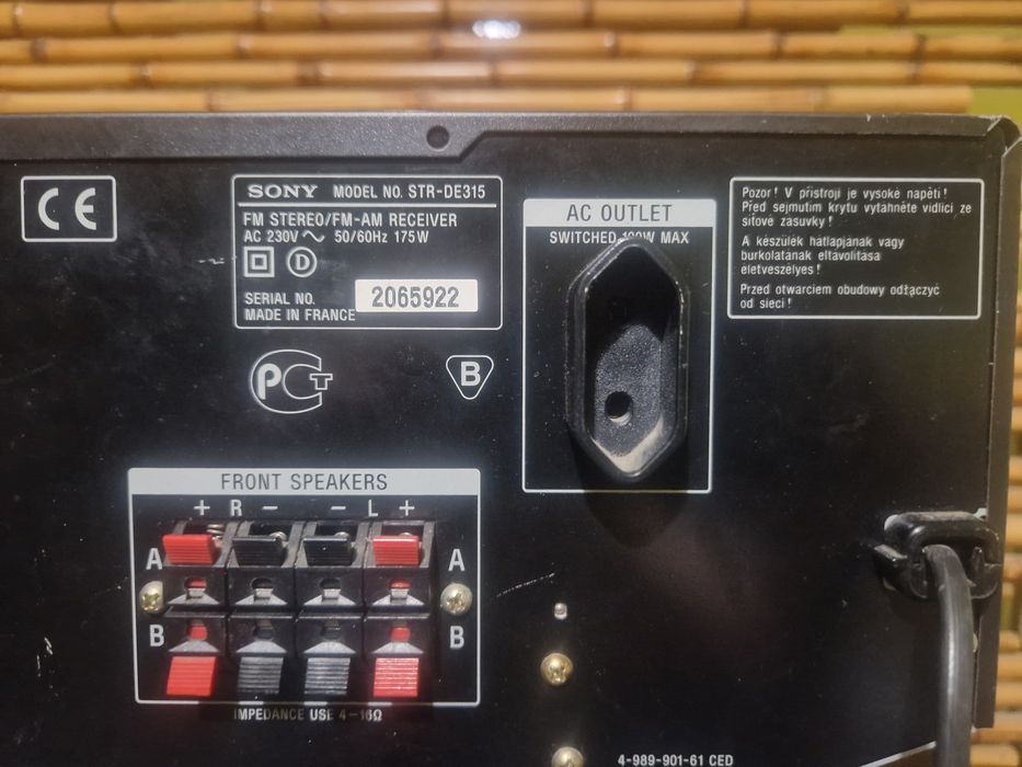 Amplituner sony str-de315+boxe