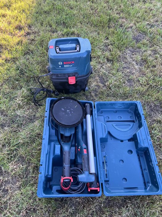 Шлайф машина/ Жираф GTR 550 Professional + Прахосмукачка GAS 12-25 PL Hepa Bosch за шлайфане на стени и тавани