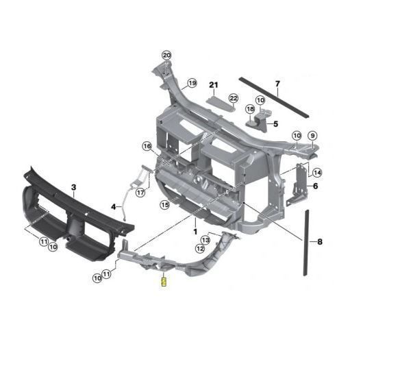 Suport fixare far BMW X1 (E84), 09.2009-08.2015, fata, stanga/dreapta,