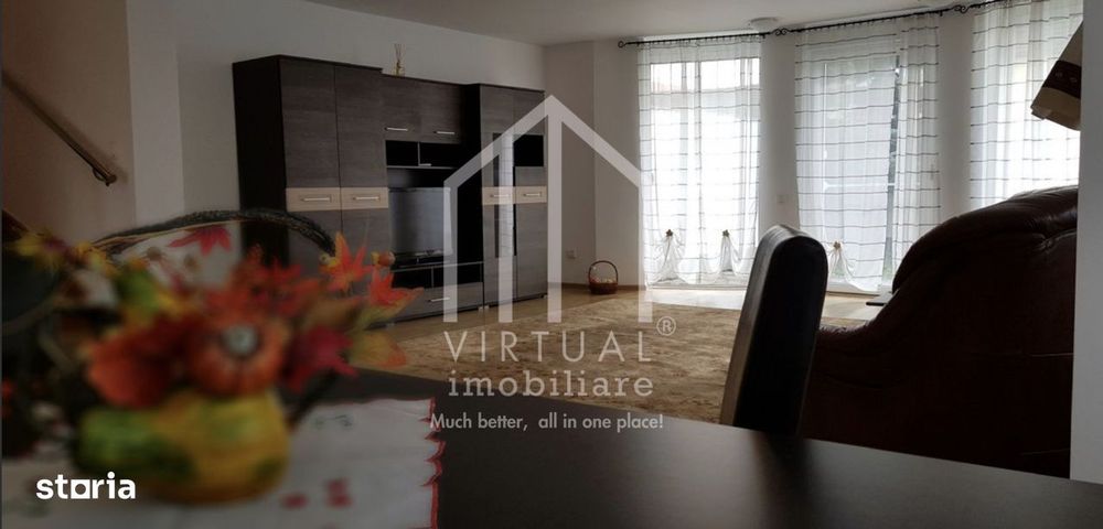 Casa de inchiriat in zona Trei Stejari, 3 dormitoare, 2 bai, garaj