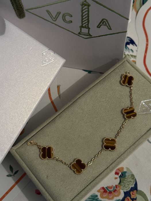 Van cleef 750 проба тигровый глаз