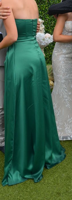 Официална дълга рокля Christine Fashion, модел Majesty (емералд)