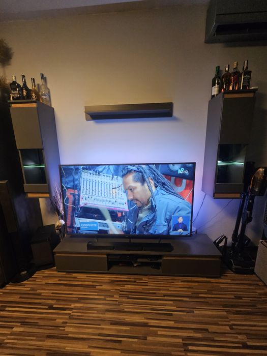 Tv секция с лед подсветка