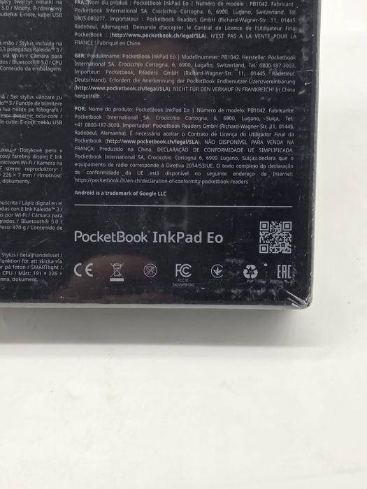 PocketBook InkPad Eo (PB1042) eReader, SIGILATA