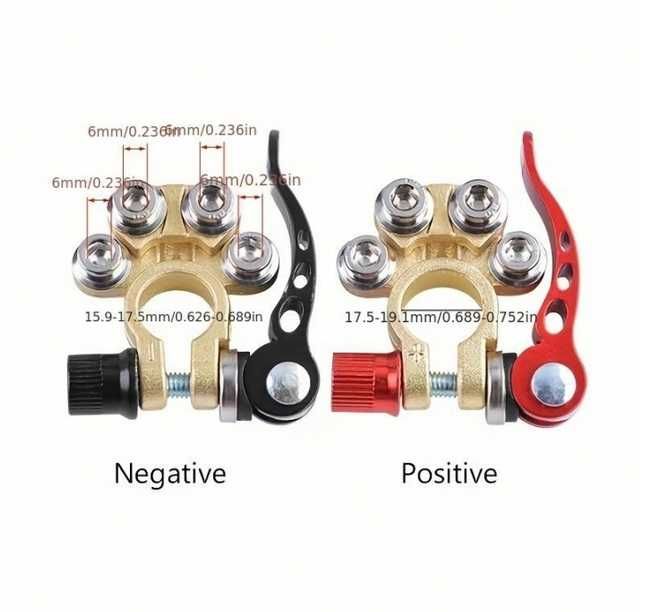 Комплект Клеми за акумулатор- бърза връзка, 2бр Clips Battery Terminals