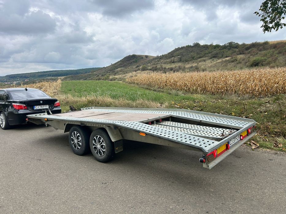 Platforma auto trailer remorca 5 metri 2700 kg