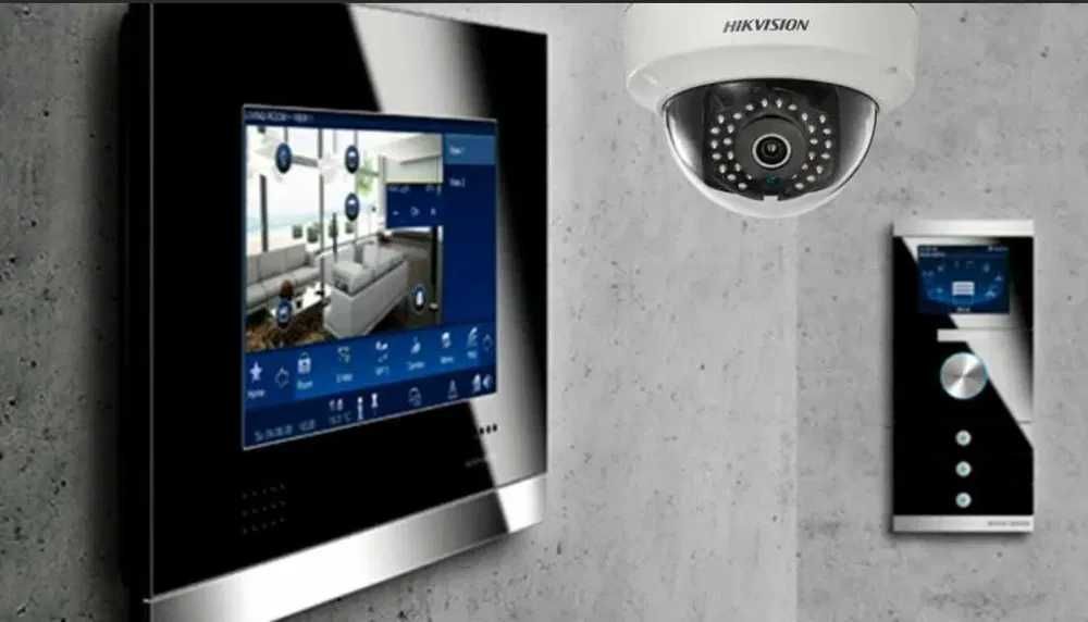 Установка камеры, домофонов Монтаж  пожарно-охранных сигнализации