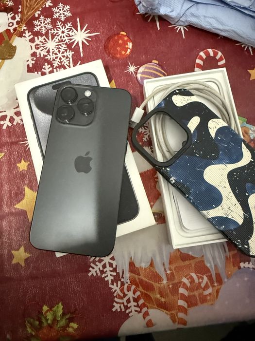 Iphone15 pro max cu 512 gb full box baterie 88