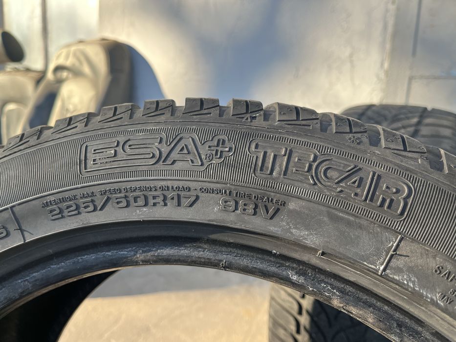 4 бр. зимни гуми 225/50/17 ESA+Tecar 6-6,5 mm DOT 2414