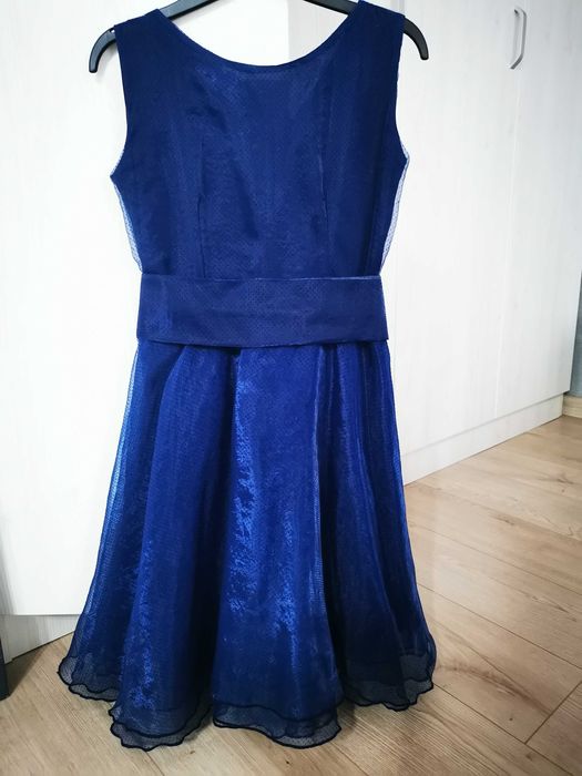 Rochie albastru regal tip baby doll