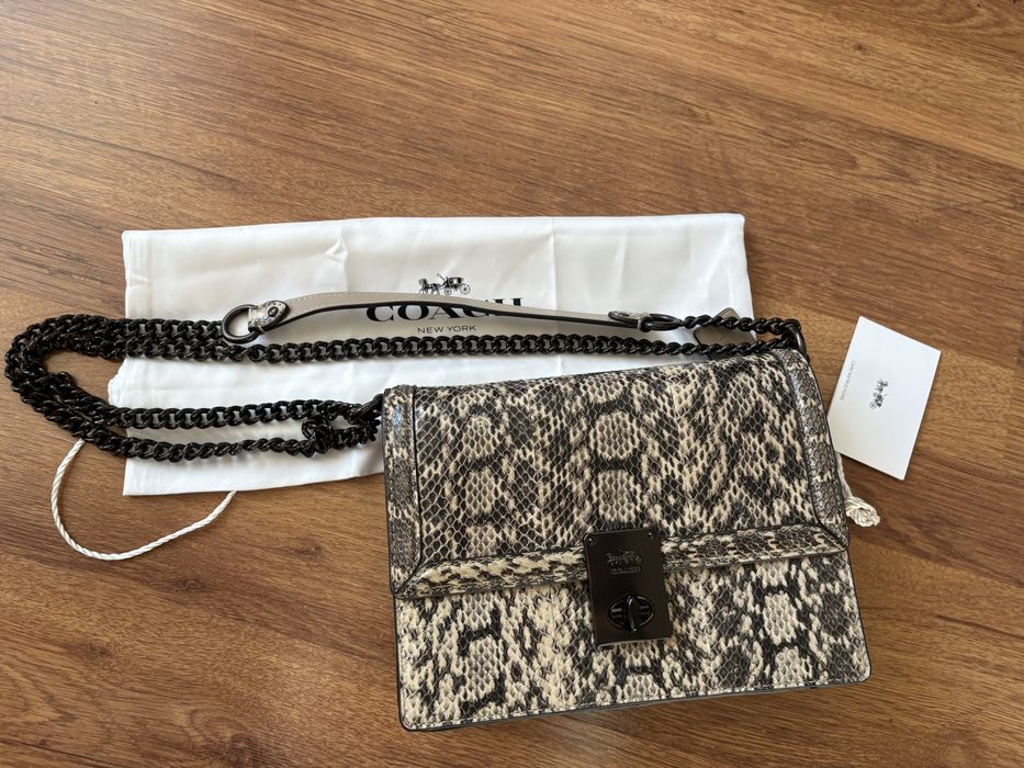 Дамски чанти естествена кожа Coach, Musette