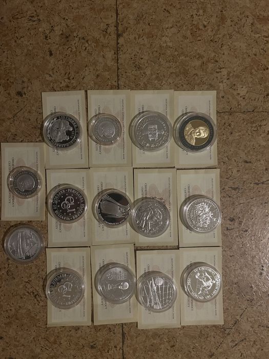 Български сребърни нумизматични монети от БНБ (лична колекция)