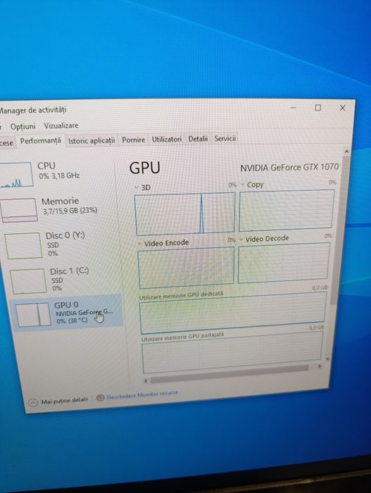 Unitate gaming Asus rog impecabila