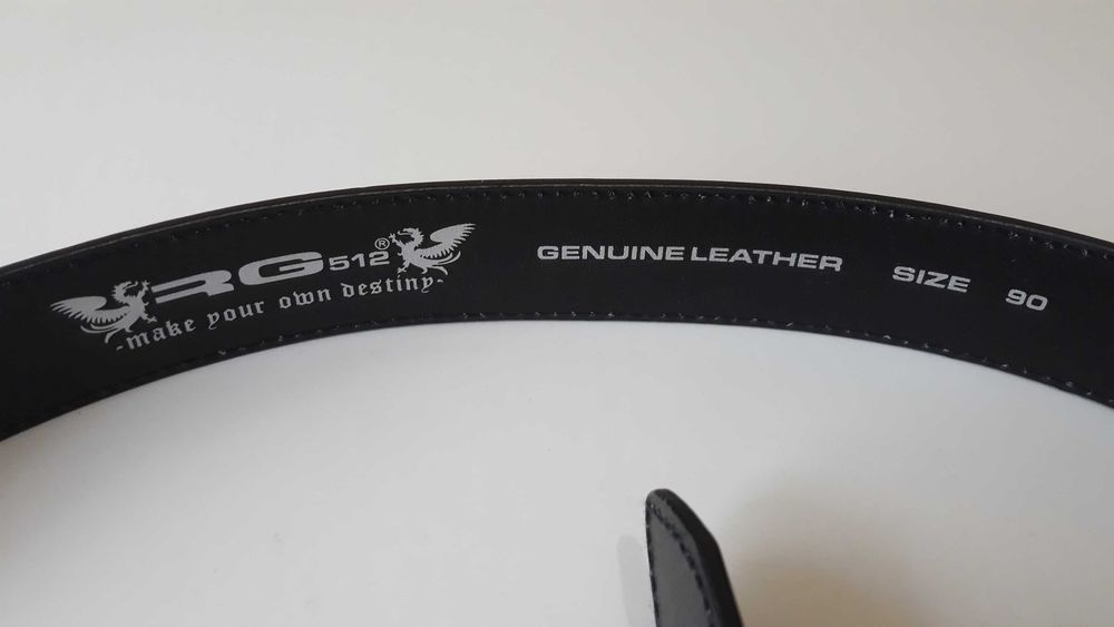 Curea din piele naturala RG 512 , culoare neagra