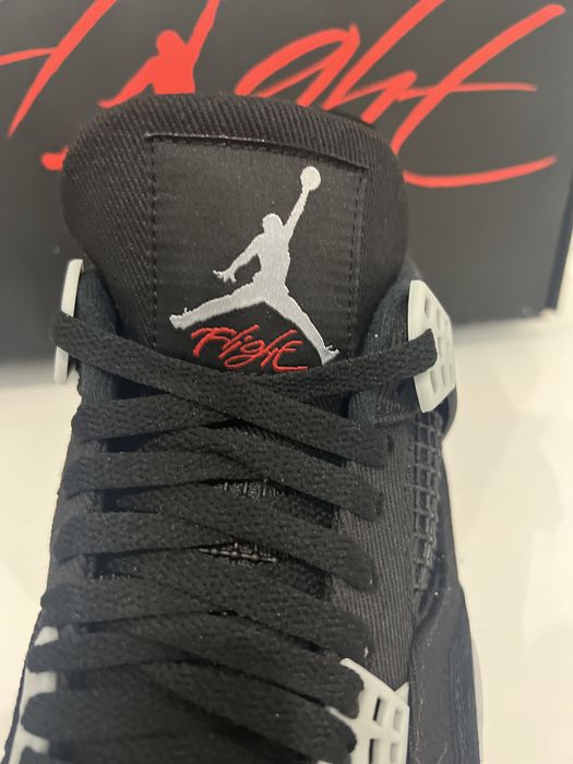 Jordan 4 black Canvas
