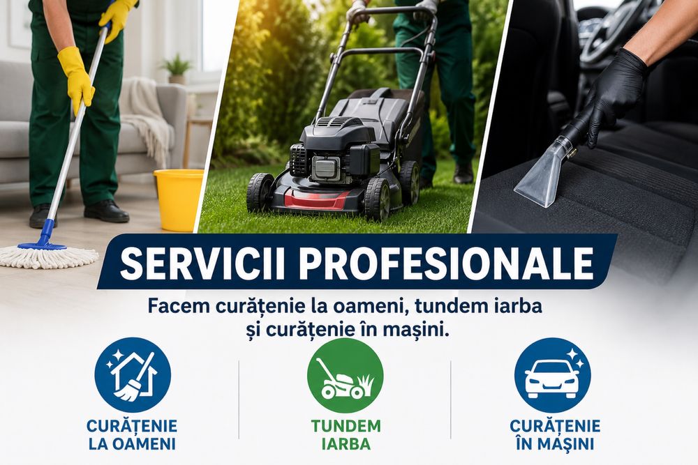Oferim servicii de curatenie
