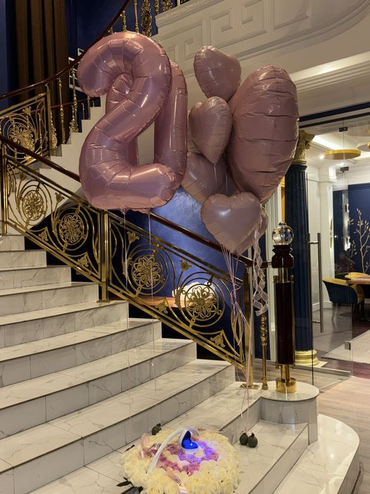 Воздушные шары розовые