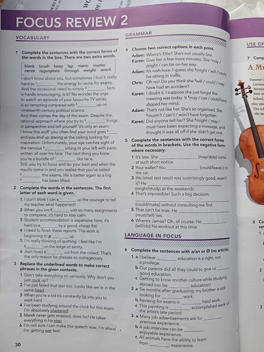 FOCUS - учебник по английски - B2.1 part 1