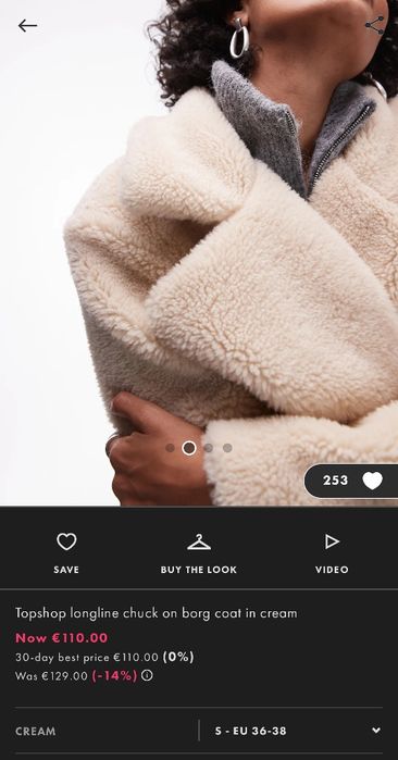 Пухкаво палто от Asos