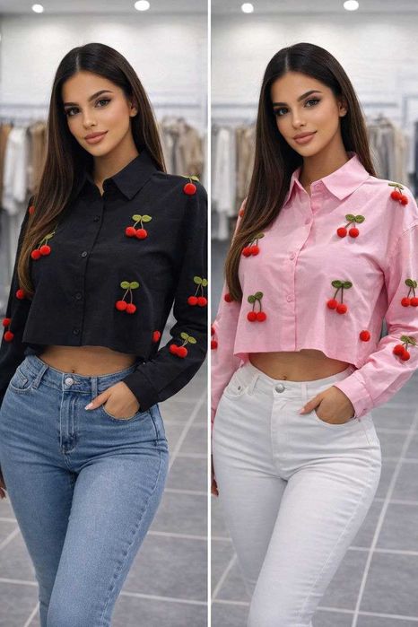 Camasa dama, cu cirese