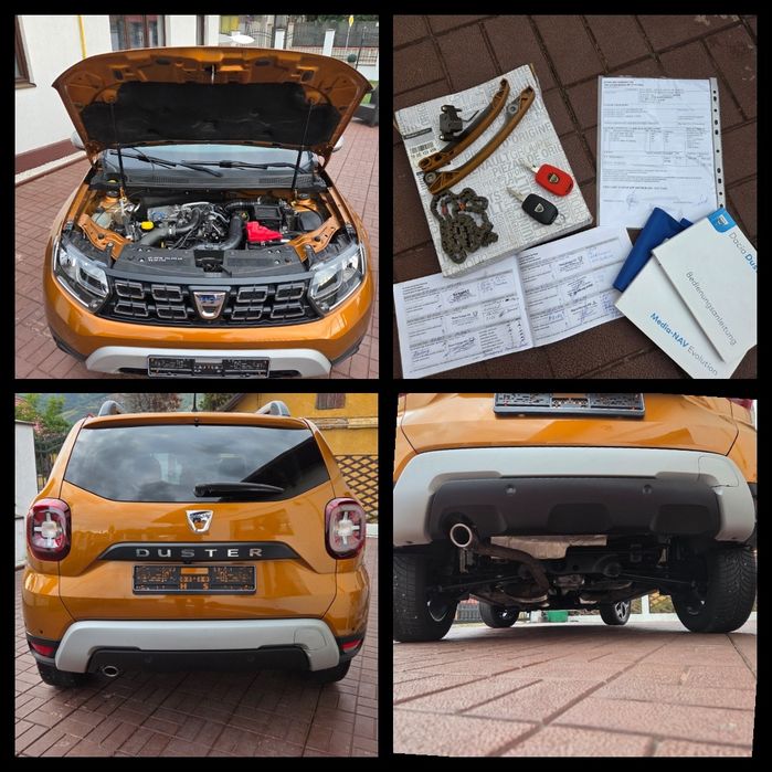 Dacia Duster 4x4 1.2 benzina 125CP Turbo~Impecabil~Prestige Orange~jante/Navi/Camera/carte service