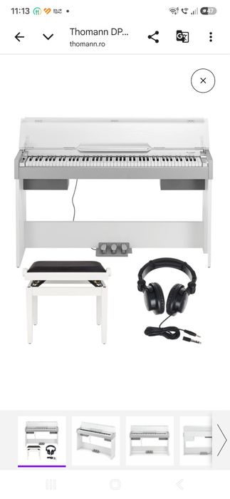 Pian Thomann DP-33 WH
Compact Digital Piano
Compact Digital Piano