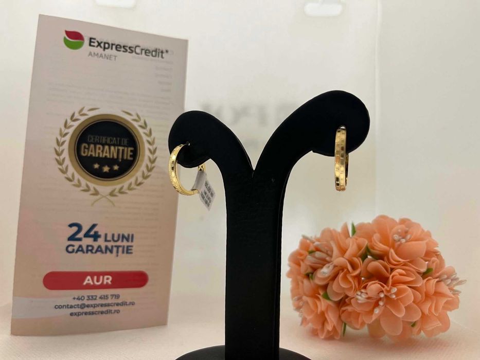 Cercei Aur 14k 2.97g (AG16 Moldova b33026)-Garantie 2 ani!