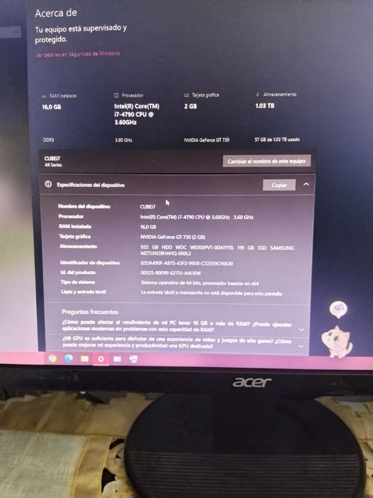 Acer thermaltake