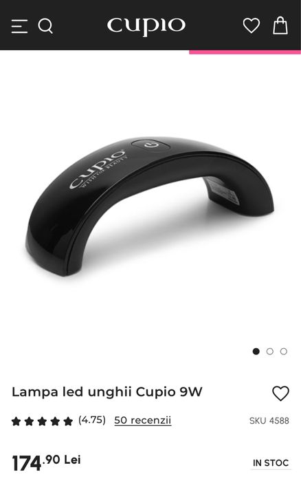 Lampa led unghii Cupio