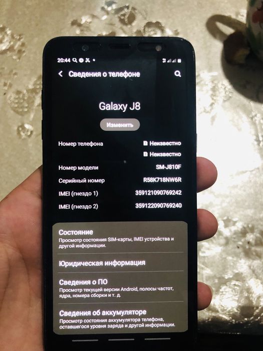 J8 holati yangi kor dok bor yangi hali abmen iphonlarga