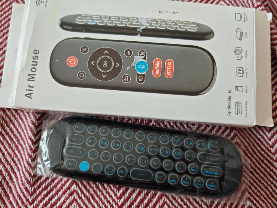 Air Mouse Smart Tv, telecomanda iluminata