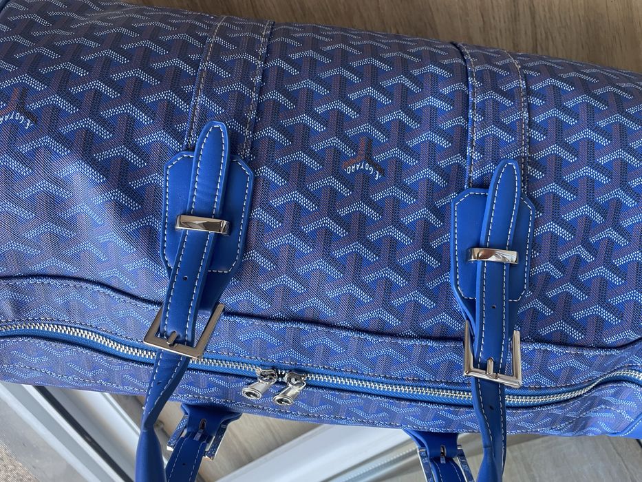 Луксозен син сак Goyard Boeing Duffel
