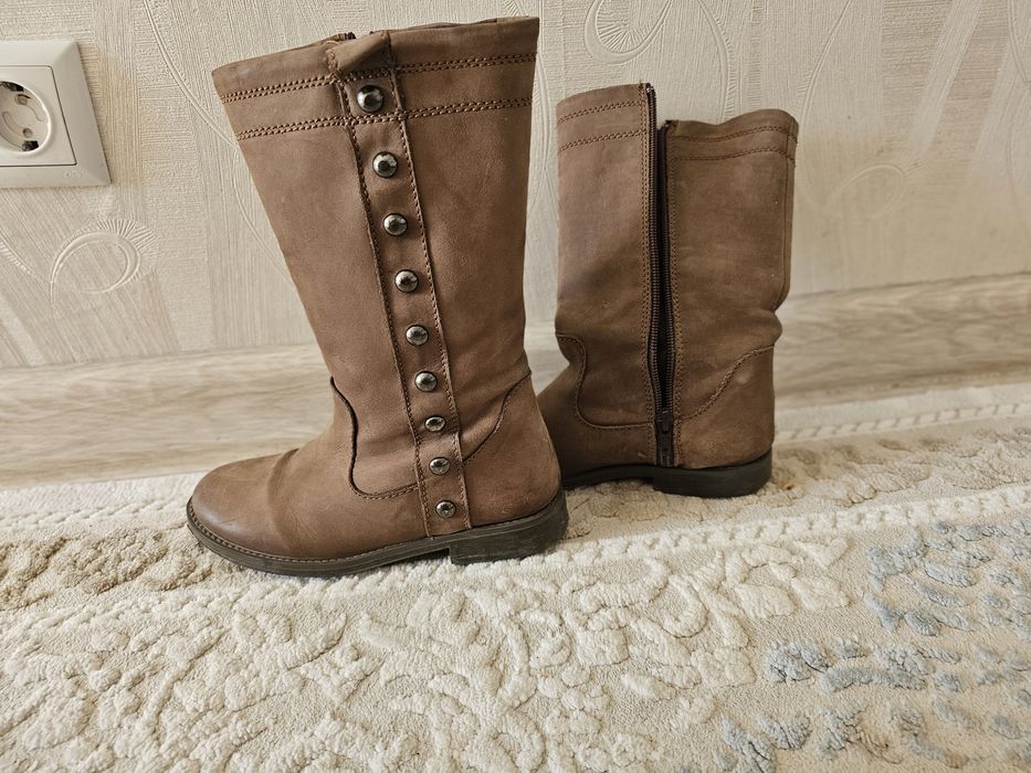 Zara сапоги для девочек 3500тг