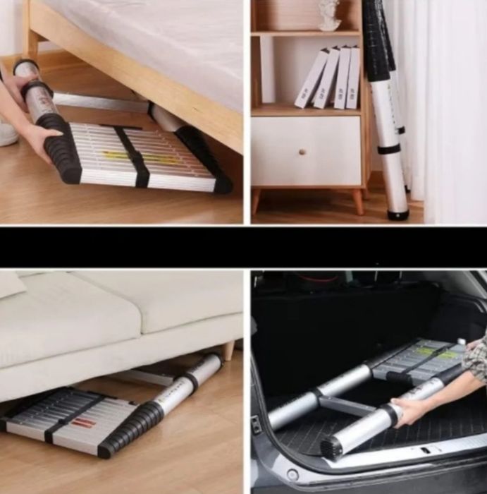 Scara premium telescopica din Aluminiu 11 Trepte,3,2 m, NOUĂ - 395 Lei