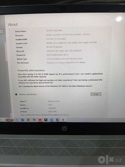 HP Pavilion 15 — i5   10-avlod