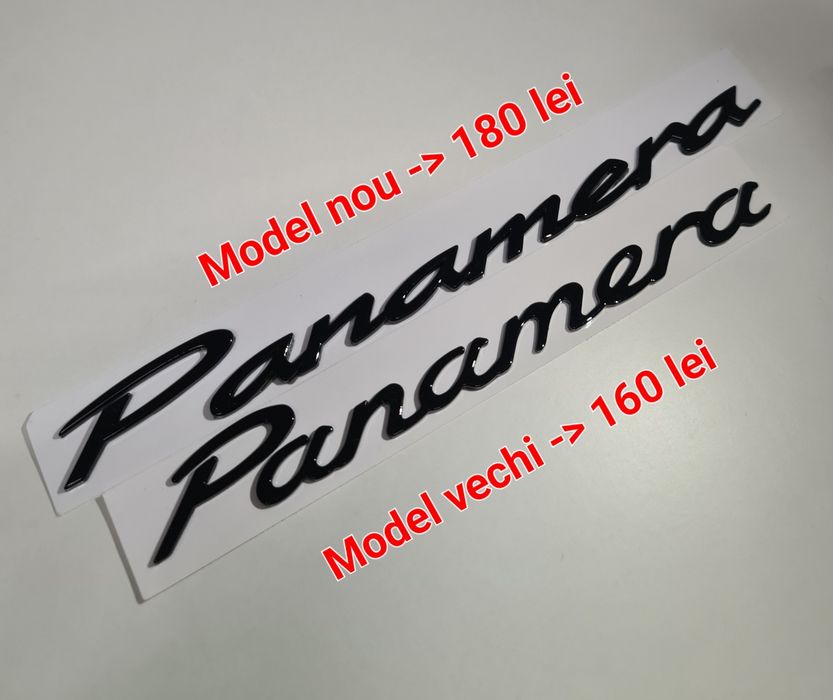 Emblema-Sigla-Logo-Porsche-Cayenne-Panamera-Neagra-Black-S-GTS-Turbo