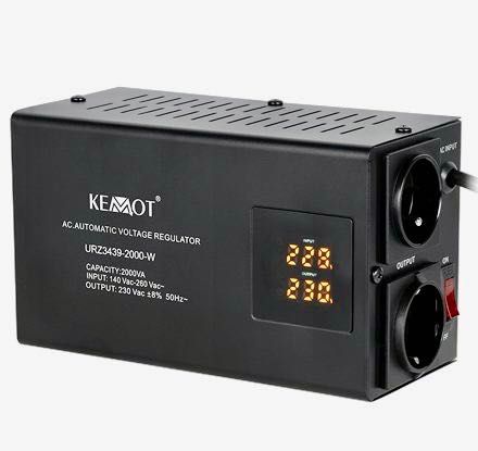 Stabilizator de tensiune cu relee 2000VA / 1400W KEMOT URZ3439-2000