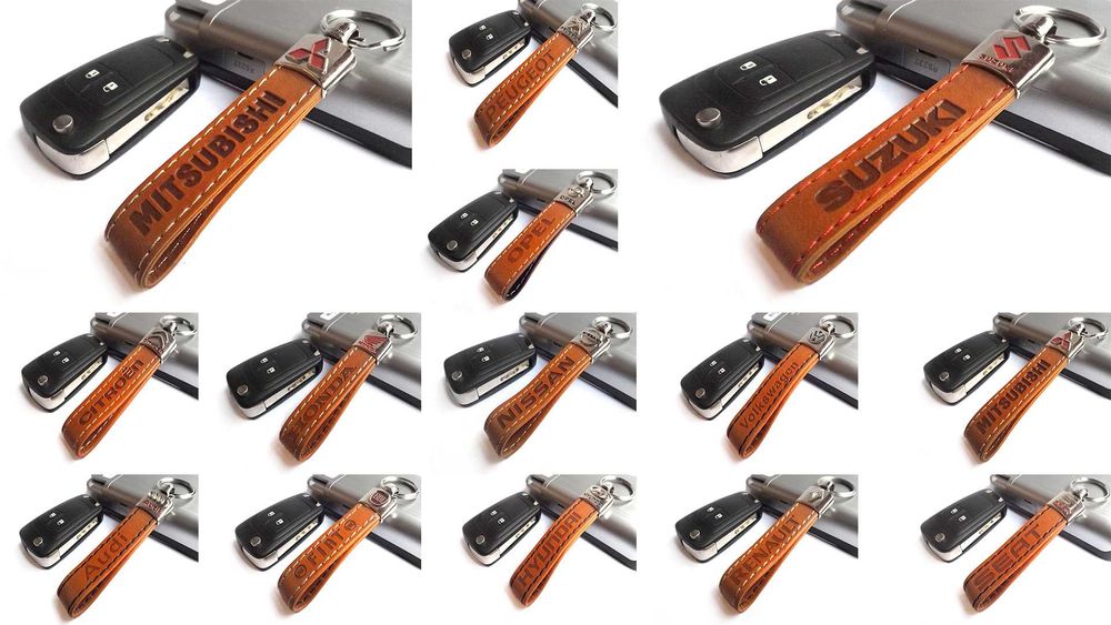 Автомобилни кожени ключодържатели за Volkswagen Skoda Seat Suzuki и др