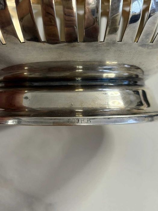 Bombonieră de colecție din Argint Masiv 800 și Cristal