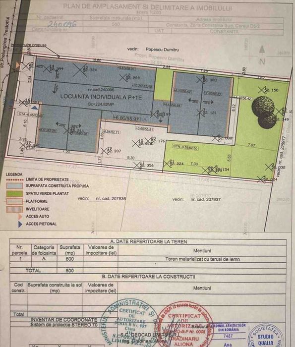 Teren 500 mp in oras, utilitati, gata de constructie, Strada Prelungirea Tractorului, Constanta