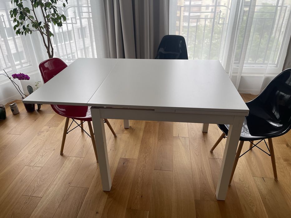 Маса за хранене Ikea разрегателна 90/129/168 x 90 см