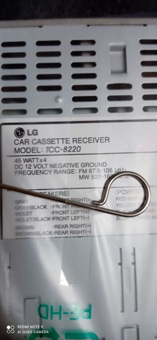 Radio casetofon auto