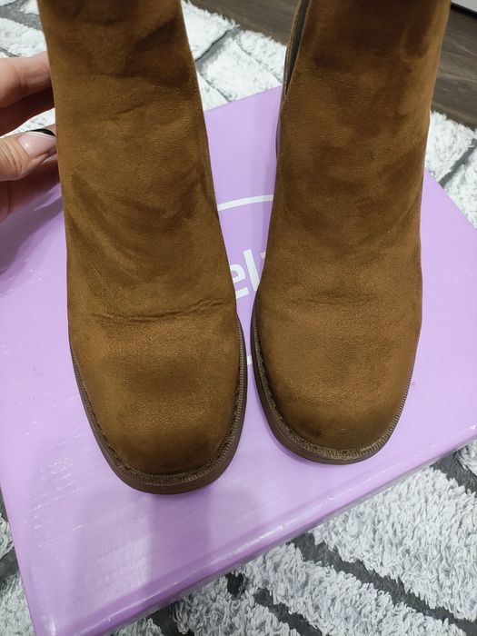 Дамски боти в цвят каки