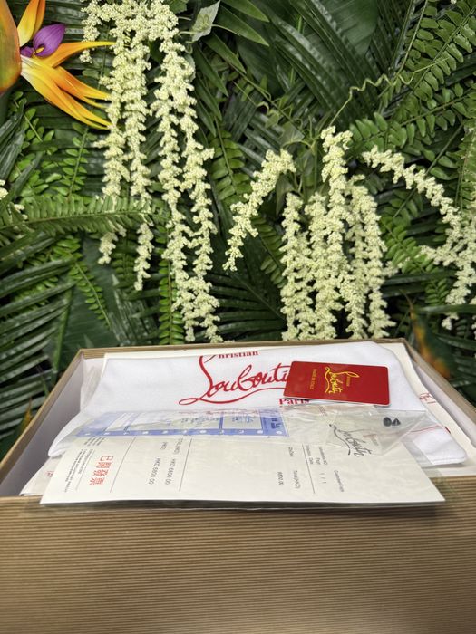 Christian Louboutin High Suede Black Spikes