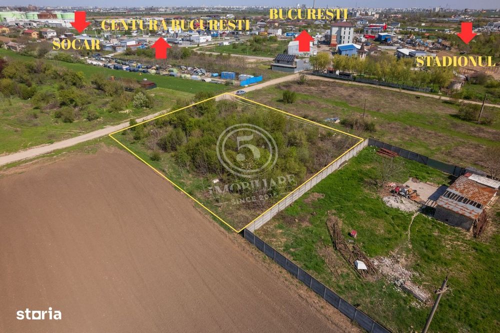 Oportunitate- Teren Industrial in Jilava- 450 m de Centura Bucuresti