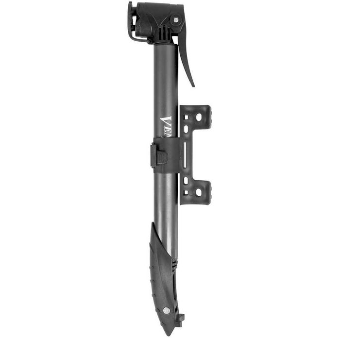 Мини помпа VENTURA с два накрайника AV/FV, Алуминиева, Монтажна скоба